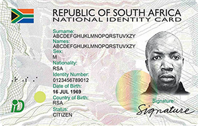 South African Smart ID example